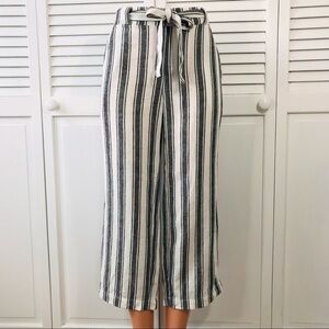 New SANCTUARY Black Tire Stripe Tunnel Wide Leg Pants Size Small